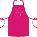 A Girl With Her Guinea Pig Cotton Apron 100% Organic Pink