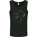 A Girl With Her Guinea Pig Mens Vest Tank Top Black