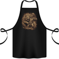 A Gladiator Fighting a Lion Warrior Gym MMA Cotton Apron 100% Organic Black