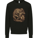 A Gladiator Fighting a Lion Warrior Gym MMA Mens Sweatshirt Jumper Black