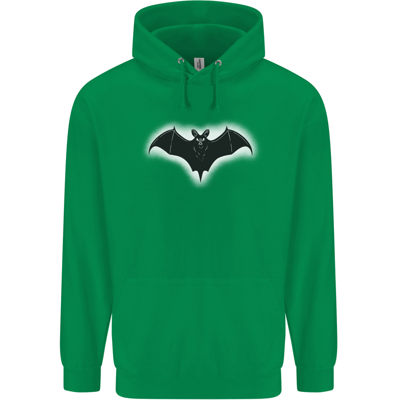 A Glowing Bat Vampires Halloween Childrens Kids Hoodie Irish Green