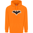 A Glowing Bat Vampires Halloween Childrens Kids Hoodie Orange