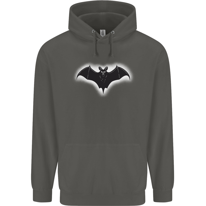 A Glowing Bat Vampires Halloween Childrens Kids Hoodie Storm Grey