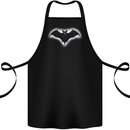 A Glowing Bat Vampires Halloween Cotton Apron 100% Organic Black