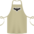 A Glowing Bat Vampires Halloween Cotton Apron 100% Organic Khaki