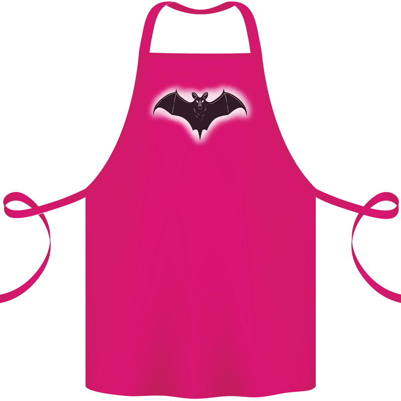 A Glowing Bat Vampires Halloween Cotton Apron 100% Organic Pink