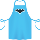A Glowing Bat Vampires Halloween Cotton Apron 100% Organic Turquoise