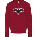 A Glowing Bat Vampires Halloween Kids Sweatshirt Jumper Red