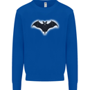 A Glowing Bat Vampires Halloween Kids Sweatshirt Jumper Royal Blue