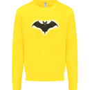 A Glowing Bat Vampires Halloween Kids Sweatshirt Jumper Yellow