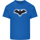 A Glowing Bat Vampires Halloween Mens Cotton T-Shirt Tee Top Royal Blue