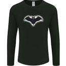 A Glowing Bat Vampires Halloween Mens Long Sleeve T-Shirt Black