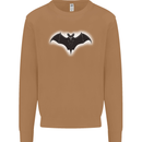 A Glowing Bat Vampires Halloween Mens Sweatshirt Jumper Caramel Latte