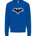 A Glowing Bat Vampires Halloween Mens Sweatshirt Jumper Royal Blue