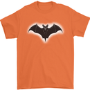 A Glowing Bat Vampires Halloween Mens T-Shirt 100% Cotton Orange