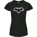 A Glowing Bat Vampires Halloween Womens Petite Cut T-Shirt Black