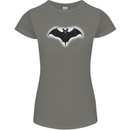 A Glowing Bat Vampires Halloween Womens Petite Cut T-Shirt Charcoal
