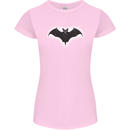 A Glowing Bat Vampires Halloween Womens Petite Cut T-Shirt Light Pink