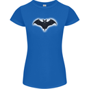 A Glowing Bat Vampires Halloween Womens Petite Cut T-Shirt Royal Blue