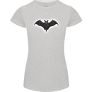 A Glowing Bat Vampires Halloween Womens Petite Cut T-Shirt Sports Grey