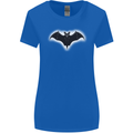 A Glowing Bat Vampires Halloween Womens Wider Cut T-Shirt Royal Blue