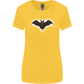 A Glowing Bat Vampires Halloween Womens Wider Cut T-Shirt Yellow