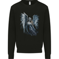 A Gothic Guardian Angel Fantasy Goth Mens Sweatshirt Jumper Black