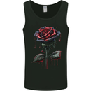 A Gothic Rose Dripping With Blood Goth Mens Vest Tank Top Black