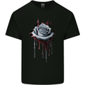 A Gothic Rose Dripping With Blood Mens Cotton T-Shirt Tee Top Black