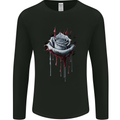 A Gothic Rose Dripping With Blood Mens Long Sleeve T-Shirt Black