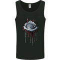 A Gothic Rose Dripping With Blood Mens Vest Tank Top Black