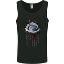 A Gothic Rose Dripping With Blood Mens Vest Tank Top Black