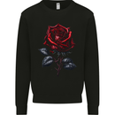 A Gothic Rose Goth Mens Sweatshirt Jumper Black