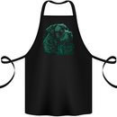 A Green Cane Corso Dog Cotton Apron 100% Organic Black