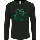 A Green Cane Corso Dog Mens Long Sleeve T-Shirt Black