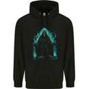 A Green Grim Reaper Childrens Kids Hoodie Black