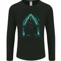 A Green Grim Reaper Mens Long Sleeve T-Shirt Black