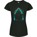 A Green Grim Reaper Womens Petite Cut T-Shirt Black