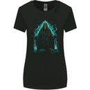 A Green Grim Reaper Womens Wider Cut T-Shirt Black