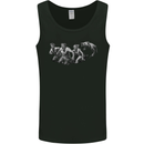 A Grizzly Bear Chasing Hiking Camping Travelling Mens Vest Tank Top Black