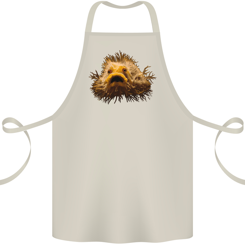 A Hairy Frogfish Cotton Apron 100% Organic Natural