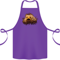 A Hairy Frogfish Cotton Apron 100% Organic Purple