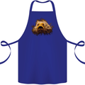 A Hairy Frogfish Cotton Apron 100% Organic Royal Blue