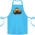 A Hairy Frogfish Cotton Apron 100% Organic Turquoise