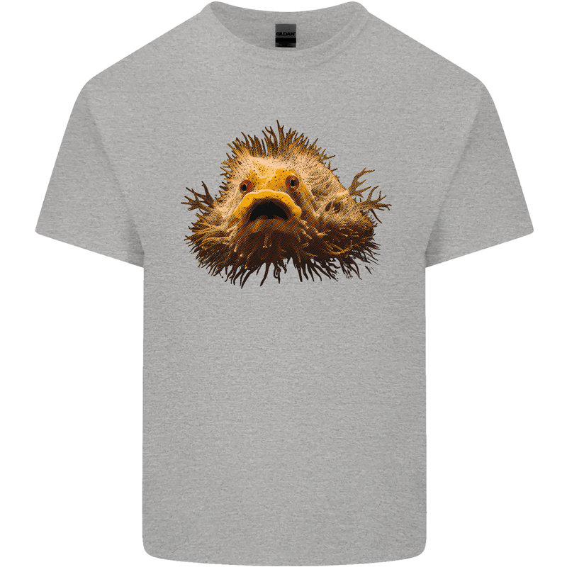 A Hairy Frogfish Kids T-Shirt Childrens Sports Grey