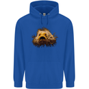 A Hairy Frogfish Mens 80% Cotton Hoodie Royal Blue