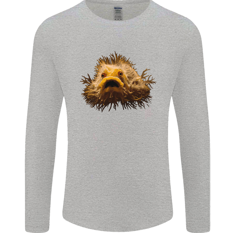A Hairy Frogfish Mens Long Sleeve T-Shirt Sports Grey