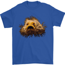 A Hairy Frogfish Mens T-Shirt 100% Cotton Royal Blue