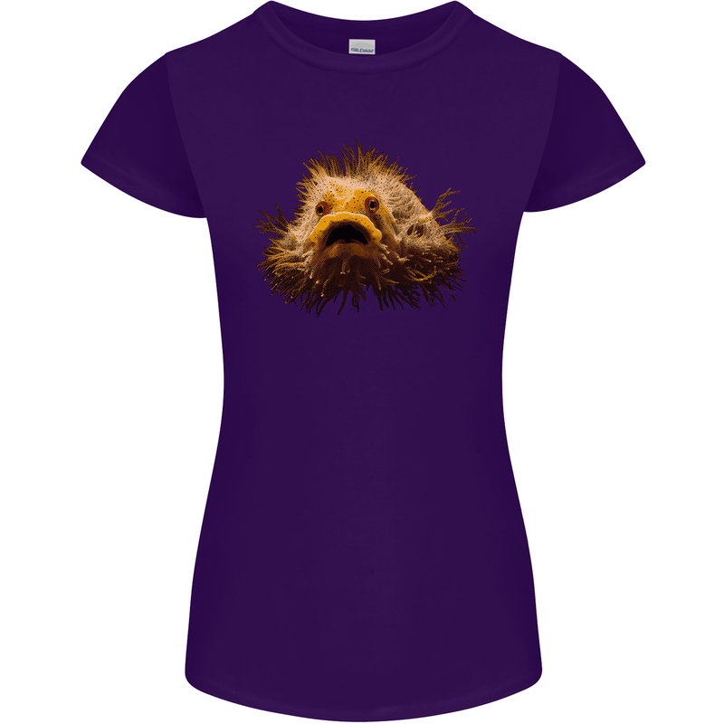 A Hairy Frogfish Womens Petite Cut T-Shirt Purple