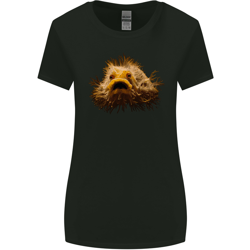 A Hairy Frogfish Womens Wider Cut T-Shirt Black